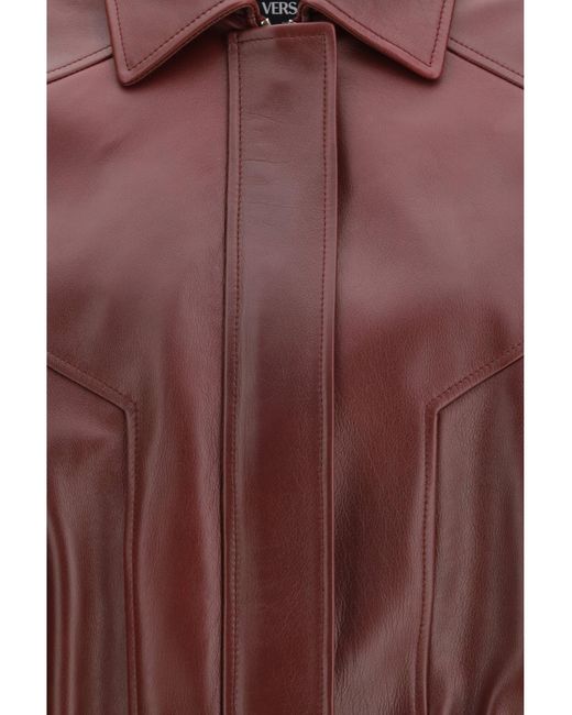 Versace Red Leather Jacket