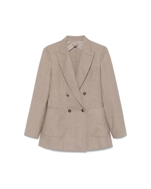 Max Mara Brown Neutrals Jackets