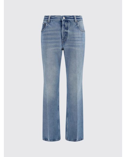 Miu Miu Blue Pants Gnawed for men