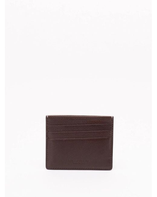 Brunello Cucinelli Purple Card Case for men