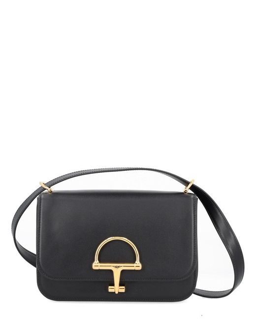 Gucci Black Leather Siena Crossbody Bag