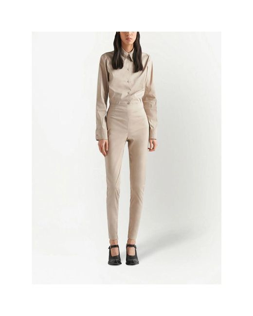 Prada Natural Neutrals Trousers