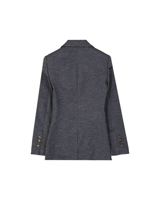 Brunello Cucinelli Blue Wool Blazer