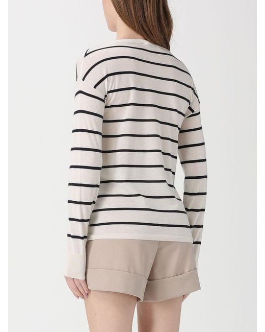 Max Mara Natural Striped Cashmere And Silk Pullover for men