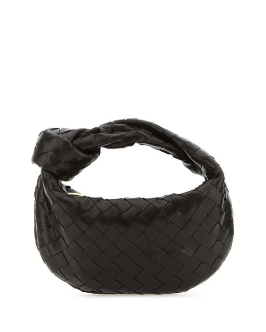 Bottega Veneta Black Dark Nappa Leather Mini Jodie Handbag