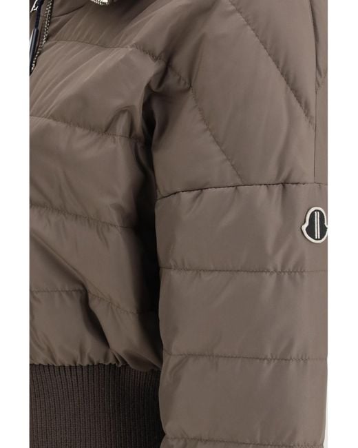 Moncler Gray Rick Owens Down Jacket + Rick Owens