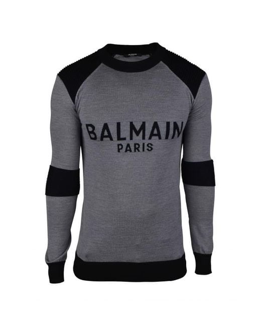 Balmain Black Sweater for men