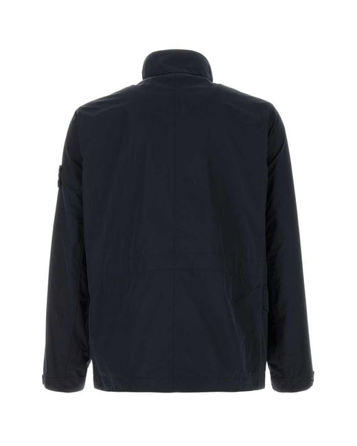 Stone Island Blue Logo Jacket for men