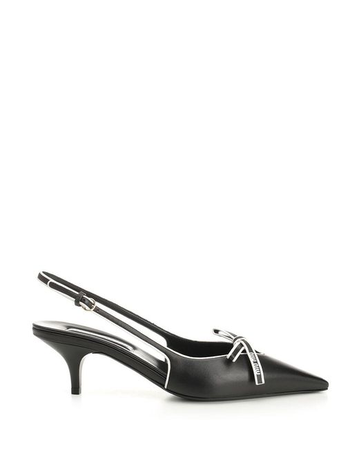 Miu Miu Metallic Slingback Dãcolletã
