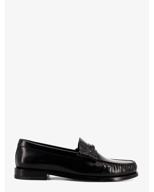 Céline White Luco Leather Loafers for men