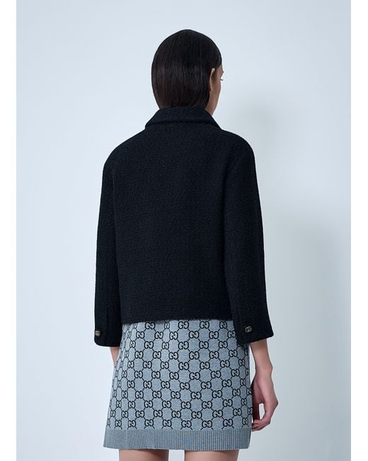 Gucci Blue Wool-Blend Jacket