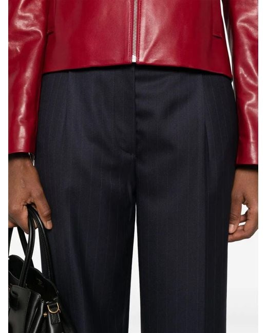 Prada Blue Pinstriped Trousers