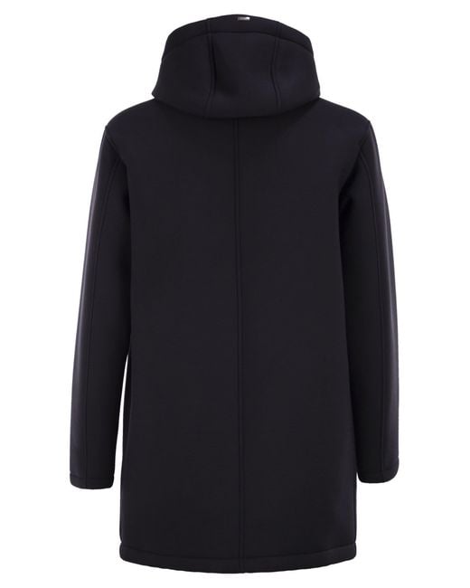 Herno Blue Long 3-Layer Scuba Parka for men