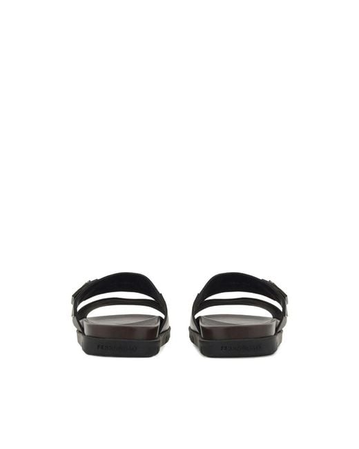 Ferragamo Black Sandals for men