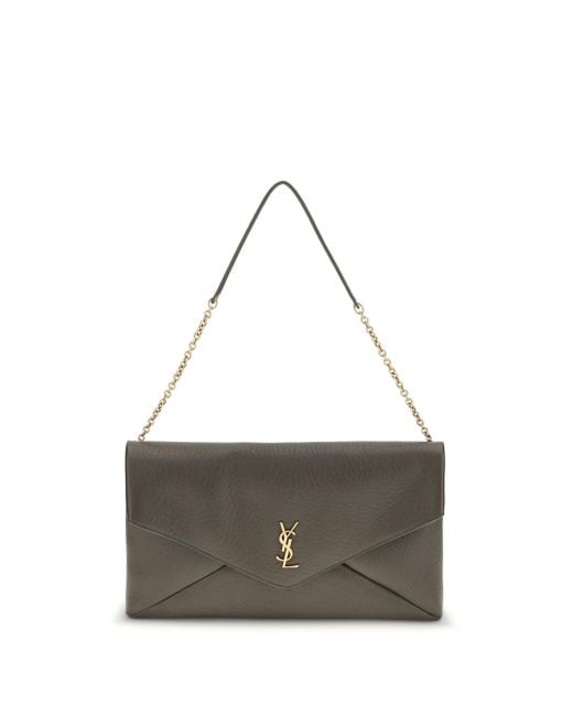 Saint Laurent Gray Cassandre Xxl Shoulder Bag