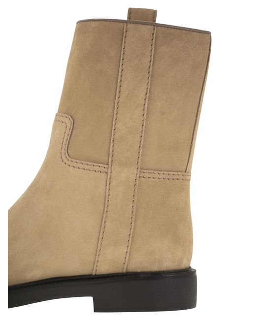 Tod's Brown Suede Ankle Boot for men