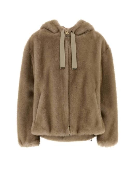 Herno Brown Eco Fur