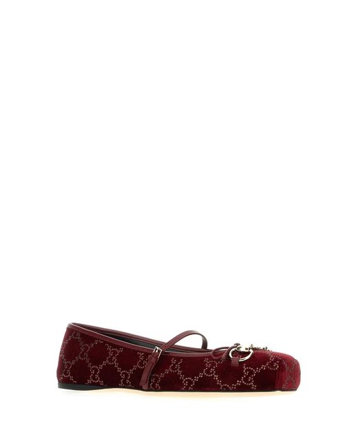 Gucci Red Shoes Flats