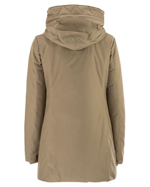 Fay Natural Technical Gabardine Toggle Coat