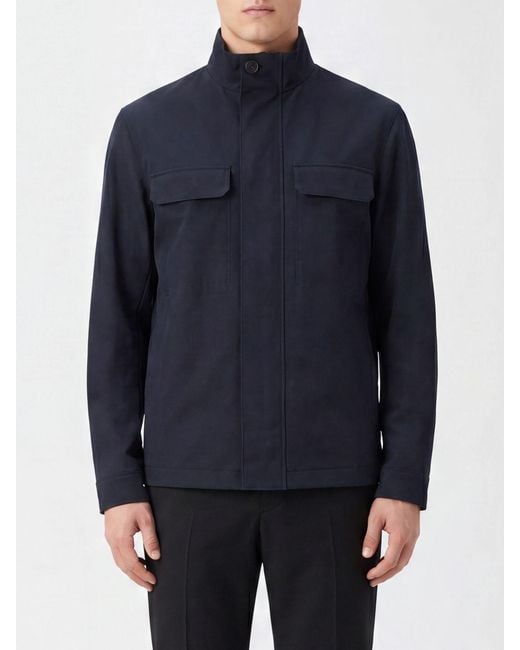 Zegna Blue Jacket Ocean for men
