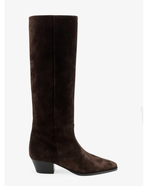 Aeyde Black Medea Suede Boots