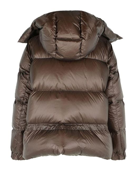 Sacai Brown Nylon Puffer Down Jacket