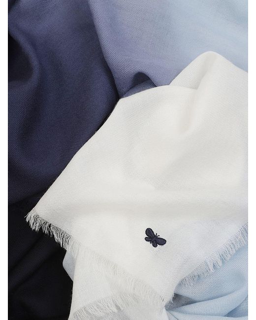 Weekend by Maxmara Blue Degrade Wool Scarf