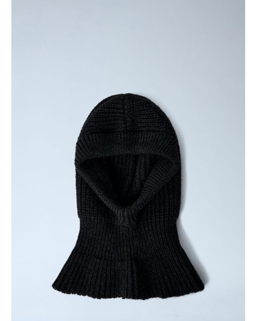 Lemaire Knitted Wool-Blend Hood in Black for Men | Lyst display picture 1