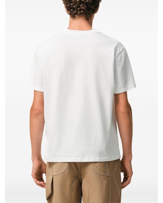 AMI White Ami De Coeur Cotton T-Shirt for men