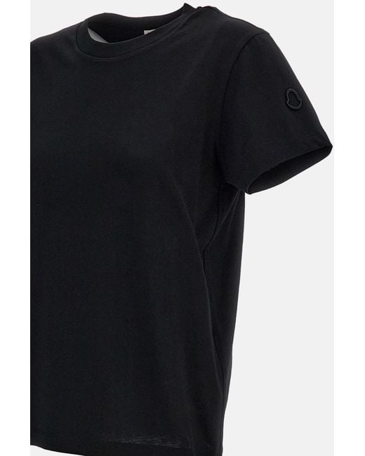 Moncler Black Short-Sleeve T-Shirt