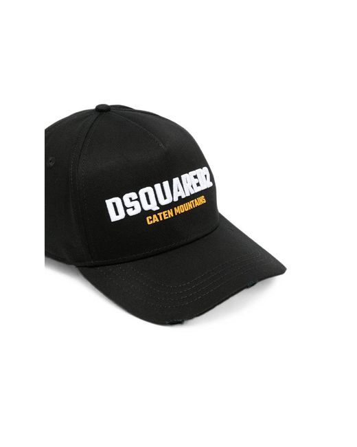 DSquared² Black Hats for men