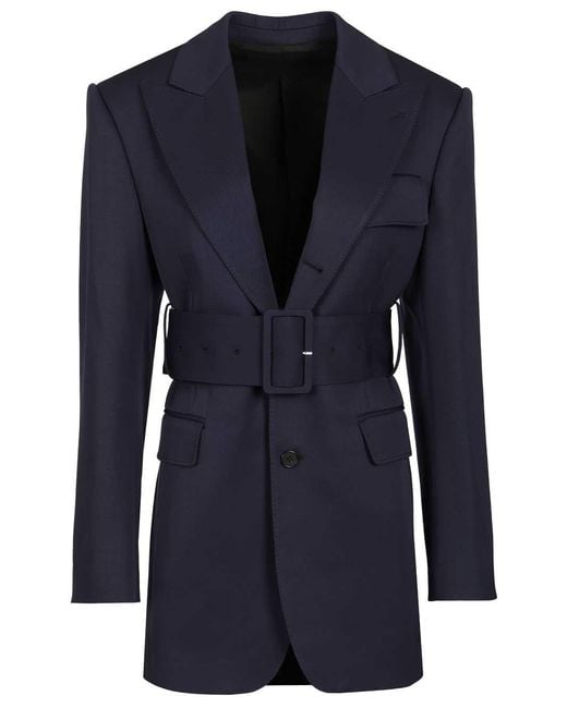Céline Blue Column Jacket