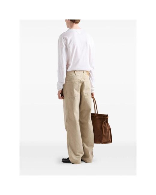 Prada Natural Neutrals Denim for men