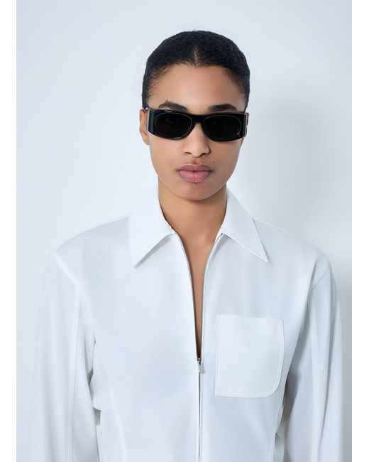 Jacquemus Black Rectangular Frame Sunglasses
