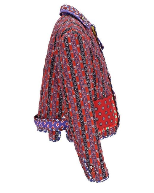 Céline Red Patchwork Jacket