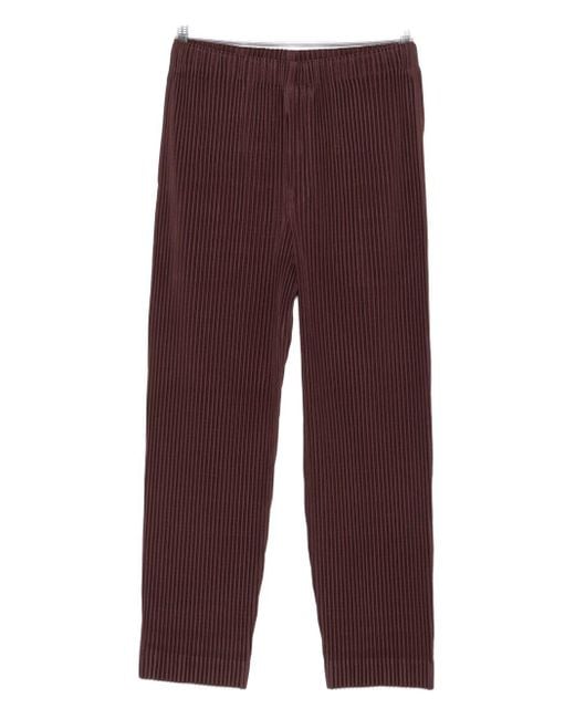 Homme Plissé Issey Miyake Purple Homme Plisse' Issey Miyake Pleated Trousers for men