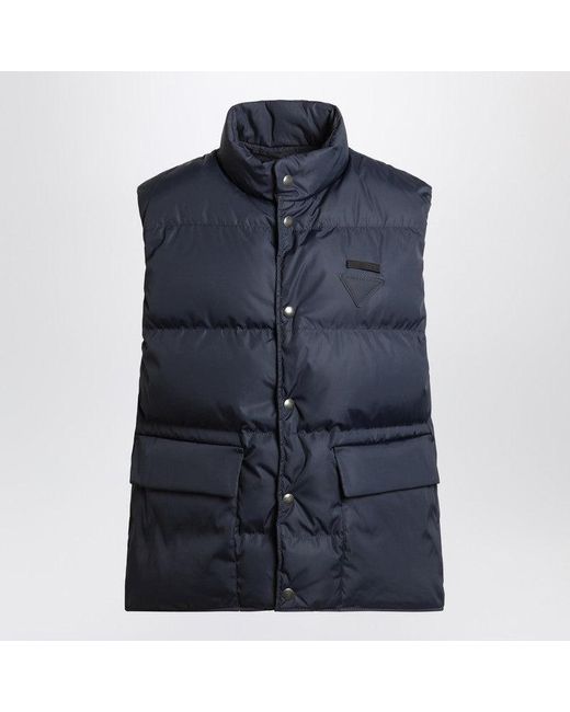 Prada Blue Padded Vest for men