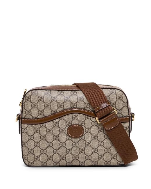 Gucci Brown Messenger Bag With Interlocking G for men