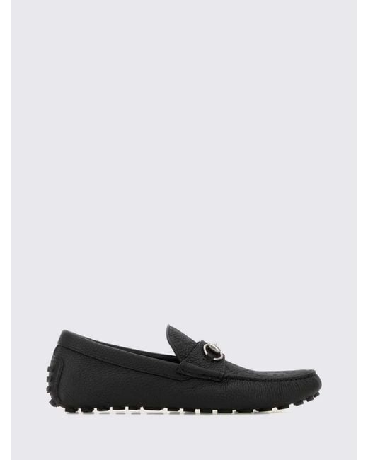 Gucci White Driver Loafers for men