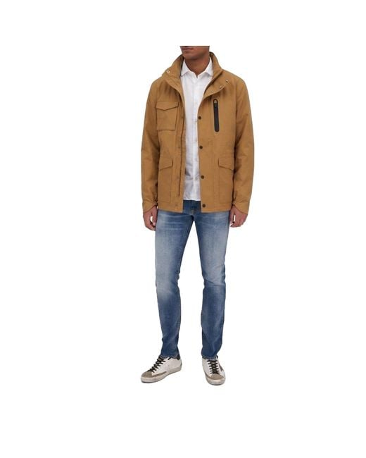 Herno Brown Laminar Field Jacket for men