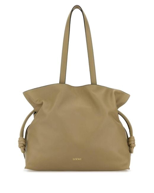 トートバッグ LOEWE Khaki Nappa Leather Large Flamenco Shoulder Bag Loewe Khaki Nappa Leather Large Flamenco Shoulder Bag in