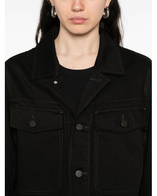 Lemaire Black Cotton Cropped Jacket