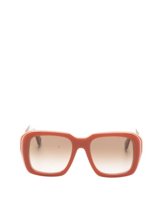 Loewe Pink Square Sunglasses