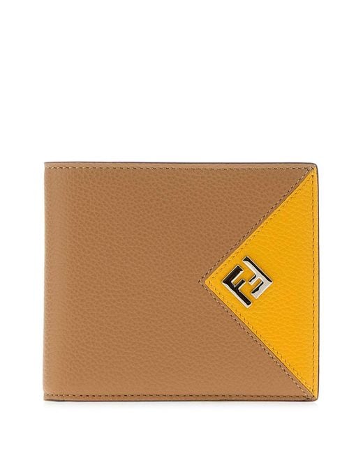 Fendi Brown Leather Lui Wallet for men