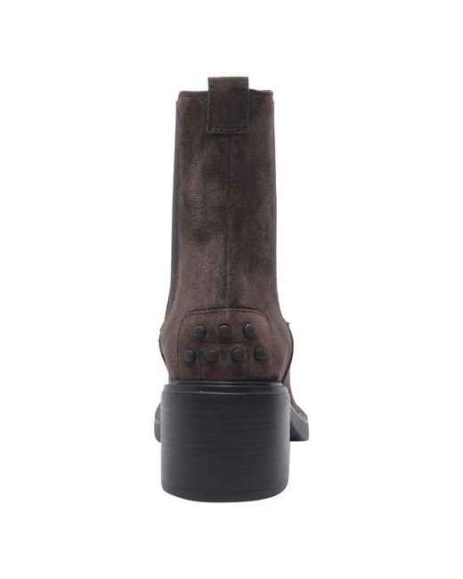 Tod's Brown Suede Pump Booties