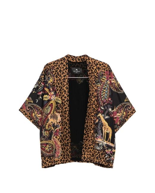 Etro Black Kesa Silk Jacket