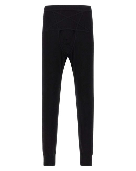 Rick Owens Blue 'Thermal Bottom' Leggings for men