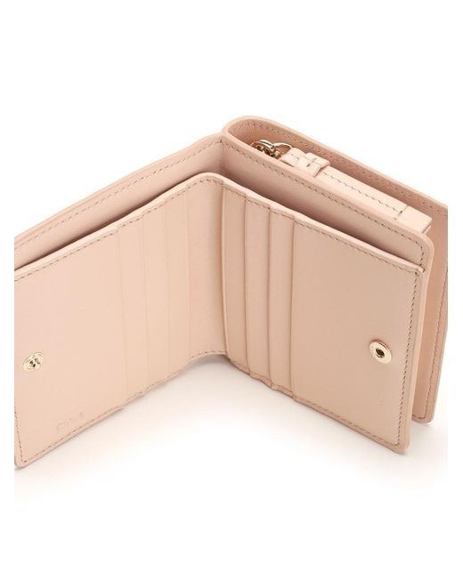 Chloé Pink "Sense" Compact Wallet