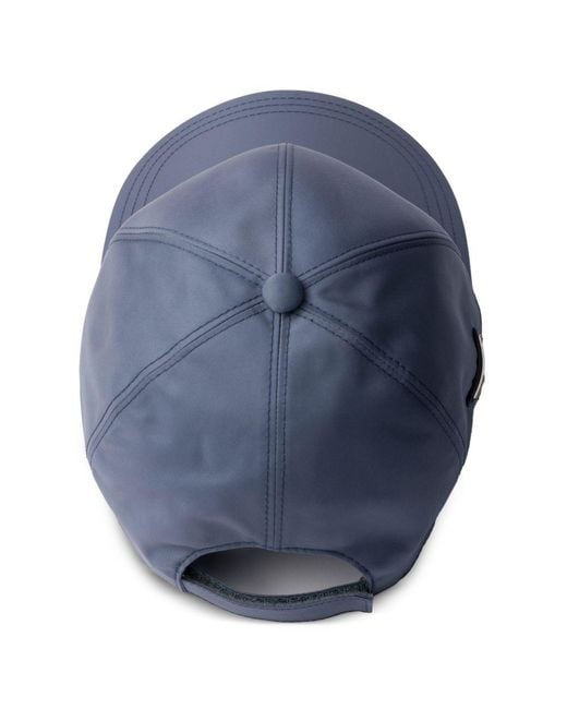 Prada Blue Re-Nylon Baseball Cap for men