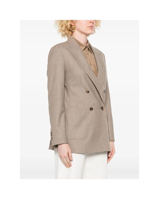 Max Mara Brown Neutrals Jackets